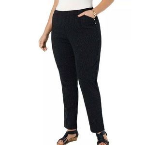 Charter Club Womens 20W Striped Pants NEW V022